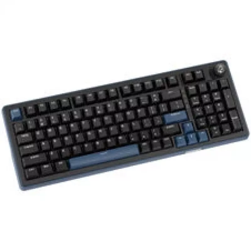 Ducky OK-M 98 žaidimų klaviatūra, 98% išdėstymas, keičiami jungikliai, RGB foninis apšvietimas, ANSI US, KTT Wine Red linijiniai jungikliai