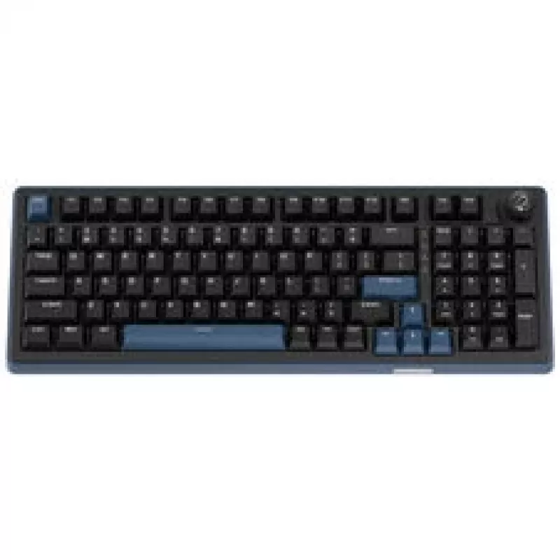 Ducky OK-M 98 žaidimų klaviatūra, 98% išdėstymas, keičiami jungikliai, RGB foninis apšvietimas, ANSI US, KTT Wine Red linijiniai jungikliai