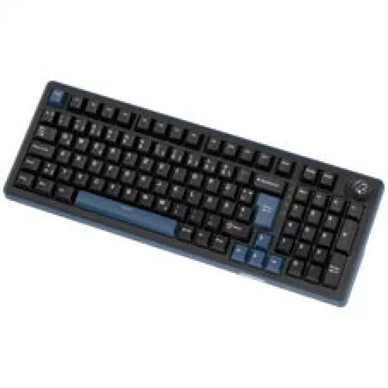Ducky OK-M 98 žaidimų klaviatūra, 98% išdėstymas, Hot-Swap, RGB foninis apšvietimas, ISO, KTT Tactile jungikliai, juoda