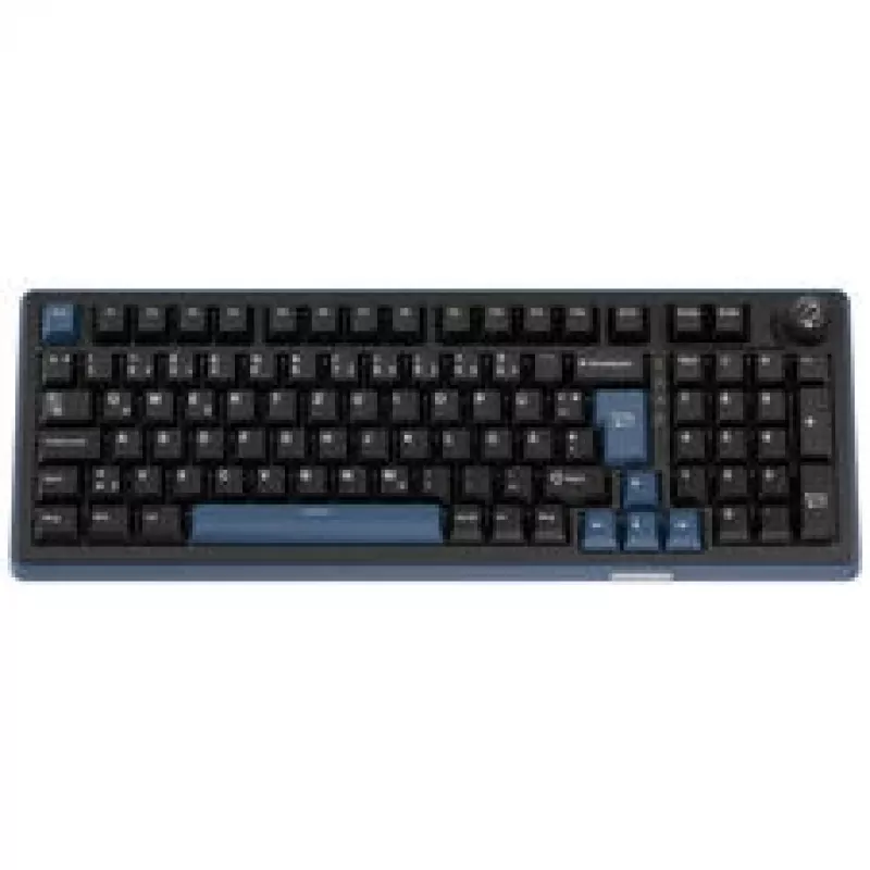 Ducky OK-M 98 žaidimų klaviatūra, 98% išdėstymas, Hot-Swap, RGB foninis apšvietimas, ISO, KTT Tactile jungikliai, juoda