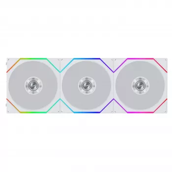 Lian Li UNI FAN TL FLEX Wireless ARGB 120mm ventiliatorius, baltas, 3 vnt. komplektas su valdikliu