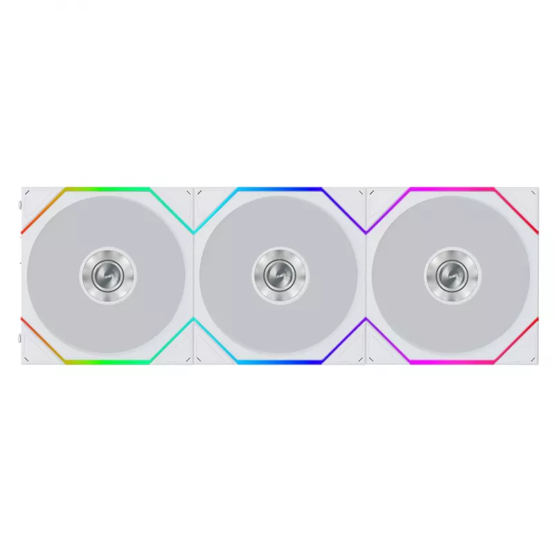 Lian Li UNI FAN TL FLEX Wireless ARGB 120mm ventiliatorius, baltas, 3 vnt. komplektas su valdikliu