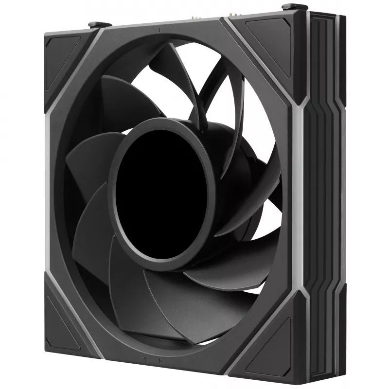 Lian Li UNI FAN TL LCD FLEX Wireless 120 mm Reverse Blade ARGB PWM ventiliatorius su LCD ekranu - juodas