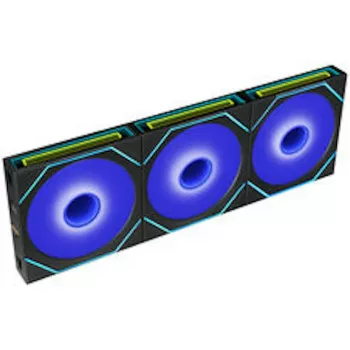 Lian Li UNI FAN SL-INF FLEX Wireless ARGB Reverse Blade 120 mm ventiliatorių rinkinys (3 vnt.) su valdikliu - juoda