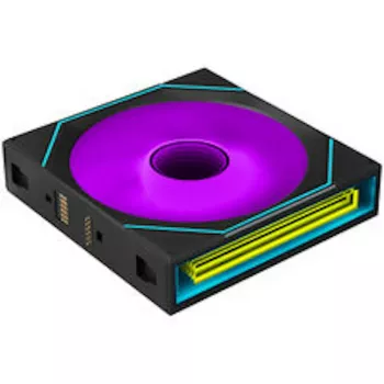 Lian Li UNI FAN SL-INF FLEX Wireless ARGB Reverse Blade 120 mm ventiliatorių rinkinys (3 vnt.) su valdikliu - juoda