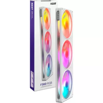 NZXT F360 RGB White 360mm All-in-One skysčio aušintuvas procesoriui