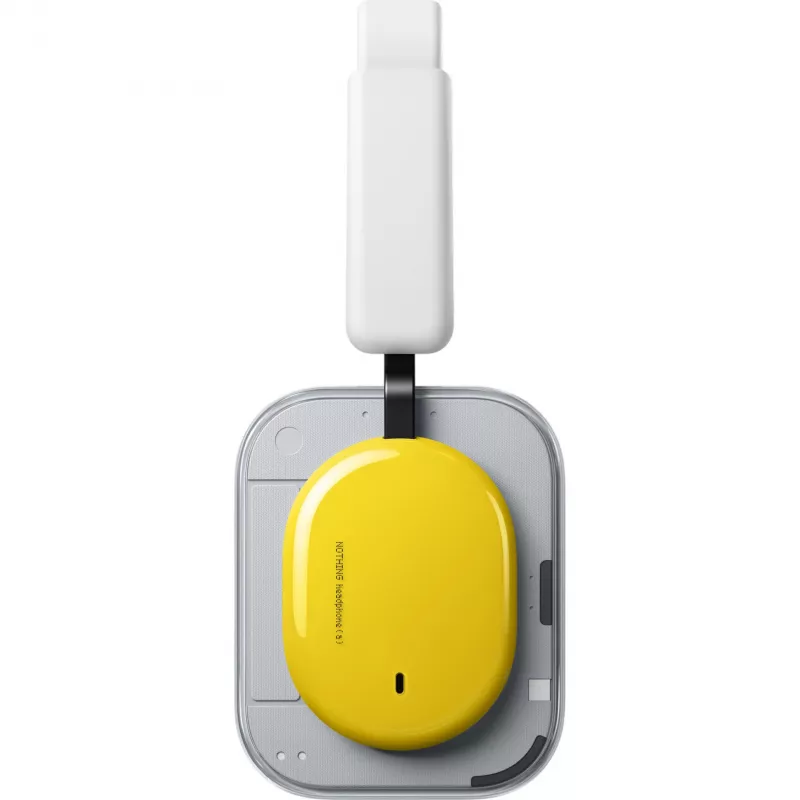 Nothing Headphone (a) ausinės per ausį geltonos - Bluetooth 5.3, LDAC, ANC, 42,5h baterija