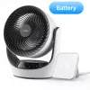 SwitchBot Battery-Powered Smart Circulator Fan 100 greičių, 90° horizontalus ir 100° vertikalus siūbavimas, Bluetooth ir Wi-Fi (reikalingas Hub), baltas