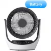 SwitchBot Battery-Powered Smart Circulator Fan 100 greičių, 90° horizontalus ir 100° vertikalus siūbavimas, Bluetooth ir Wi-Fi (reikalingas Hub), baltas