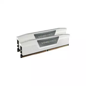 CORSAIR Vengeance RGB 32GB (2x16GB) DDR5 6000MHz CL38 baltos spalvos stalinių kompiuterių atminties rinkinys