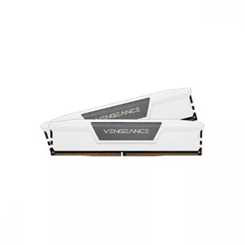 CORSAIR Vengeance RGB 32GB (2x16GB) DDR5 6000MHz CL38 baltos spalvos stalinių kompiuterių atminties rinkinys