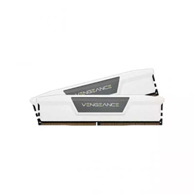 CORSAIR Vengeance RGB 32GB (2x16GB) DDR5 6000MHz CL38 baltos spalvos stalinių kompiuterių atminties rinkinys