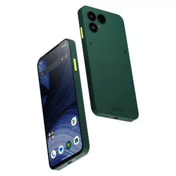 Fairphone 6+ 256GB Forest Green Dual SIM 5G modulinis išmanusis telefonas (12GB RAM, Android 13, 50MP triguba kamera, IP55)