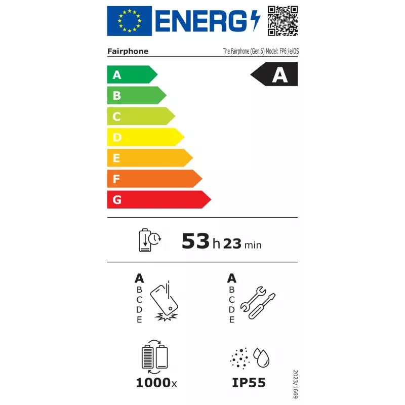 Fairphone 6+ 256GB Forest Green Dual SIM 5G modulinis išmanusis telefonas (12GB RAM, Android 13, 50MP triguba kamera, IP55)