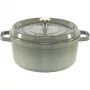 Staub La Cocotte 24 cm apvalus ketaus puodas, eukalipto spalvos