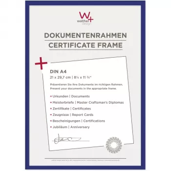Walther New Lifestyle A4 nuotraukų rėmelis 21x29,7 cm mėlynas plastikinis KV130L