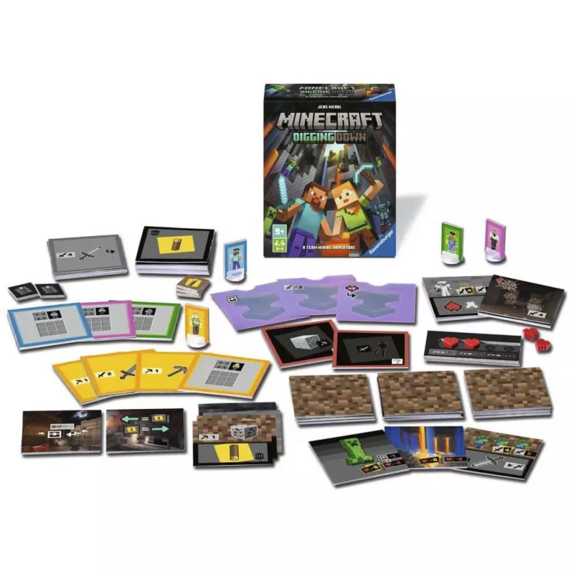 RAVENSBURGER Minecraft: Digging Down strateginis stalo žaidimas