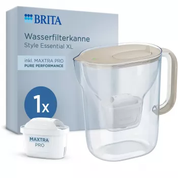 BRITA Style Essential XL vandens filtro ąsotis 3,6 l baltas + MAXTRA PRO Pure Performance