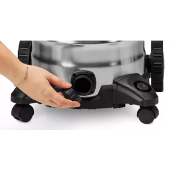 Einhell TC-VC 3055 SA šlapio ir sauso siurblys su rozete, 55L nerūdijančio plieno bakas, 1500W