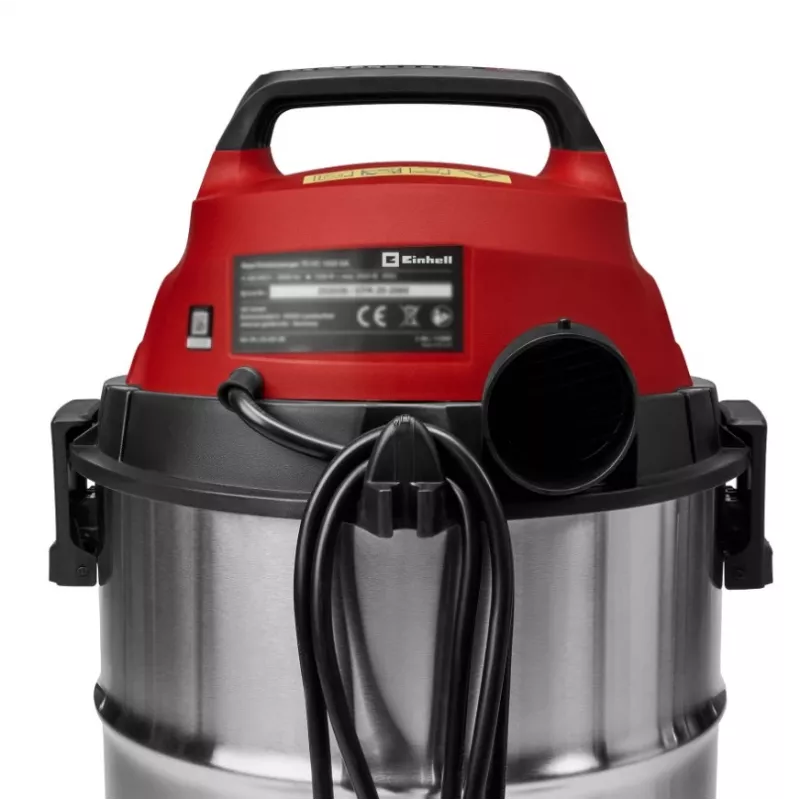Einhell TC-VC 3055 SA šlapio ir sauso siurbimo dirbtuvių dulkių siurblys su maitinimo lizdu, 30 L