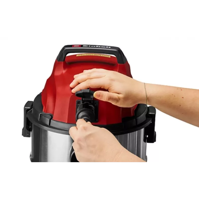 Einhell TC-VC 3055 SA šlapio ir sauso siurbimo dirbtuvių dulkių siurblys su maitinimo lizdu, 30 L
