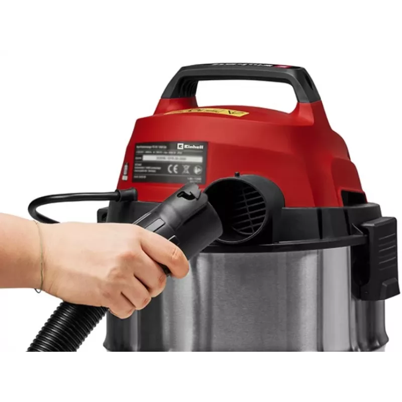 Einhell TC-VC 3055 SA šlapio ir sauso siurbimo dirbtuvių dulkių siurblys su maitinimo lizdu, 30 L