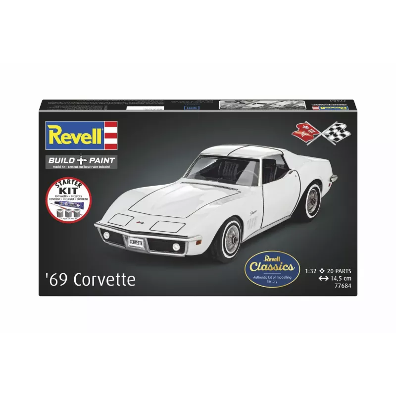 Revell Starter Kit Corvette C3 (1:32 mastelio)