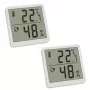 TFA 30.5059.02.02 Skaitmeninis termo-higrometras, 2 vnt. rinkinys, baltas/sidabrinis