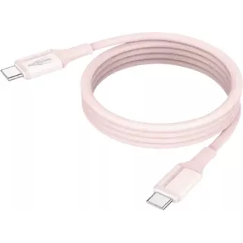 ANSMANN Magnetinis USB-C silikoninis laidas 1,2 m rožinis