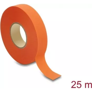 Delock Fabric Tape 25 m x 19 mm plyšimui atspari lipni juosta, oranžinė