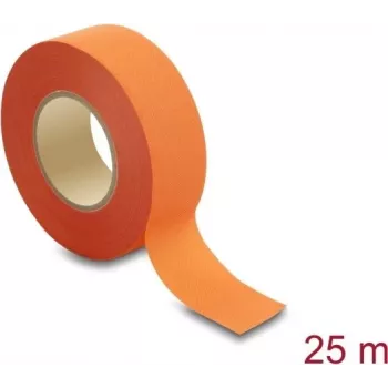 Delock audinio lipni juosta 25 m x 25 mm, plėšoma ranka, savaime lipni, oranžinė
