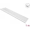 Delock savaiminio lipnumo kabelių kanalas su stumdomu dangteliu 20 x 10 mm, 1 m, 5 vnt., baltas