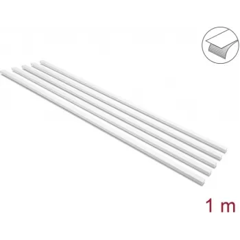 Delock savaiminio lipnumo kabelių kanalas su stumdomu dangteliu 20 x 10 mm, 1 m, 5 vnt., baltas