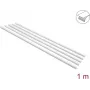 Delock savaiminio lipnumo kabelių kanalas su stumdomu dangteliu 20 x 10 mm, 1 m, 5 vnt., baltas