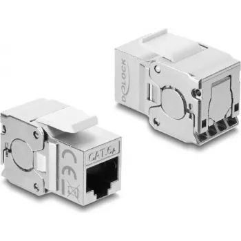 Delock Keystone modulis RJ45 Jack į LSA Cat.6A ekranuotas, be įrankių
