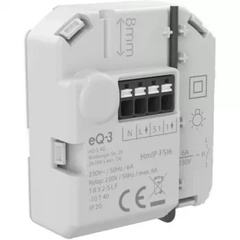 Homematic IP įleidžiamas jungiklio pavara su mygtuko įėjimu (6 A)