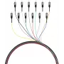 EFB Fibre Pigtail ST 50/125 µm OM4, 12 spalvų rinkinys, 2 m