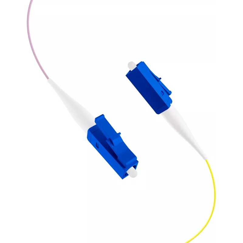 EFB FTTH Pigtail LC OS2 G.657.A2 12 spalvų rinkinys, 2 m, vienmodis 9/125 µm, atsparus lenkimui, 12 pluoštų