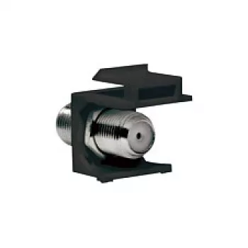 LogiLink NK0018B Keystone F-Type 75 omų mova (moteris į moterį), juoda