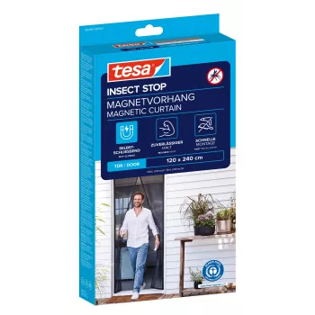 tesa Insect Stop magnetinis tinklelis nuo vabzdžių durims, antracitas 1,2 x 2,4 m