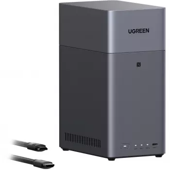 UGREEN DH2300 rinkinys su 2x Seagate IronWolf NAS 4TB CMR (juoda)
