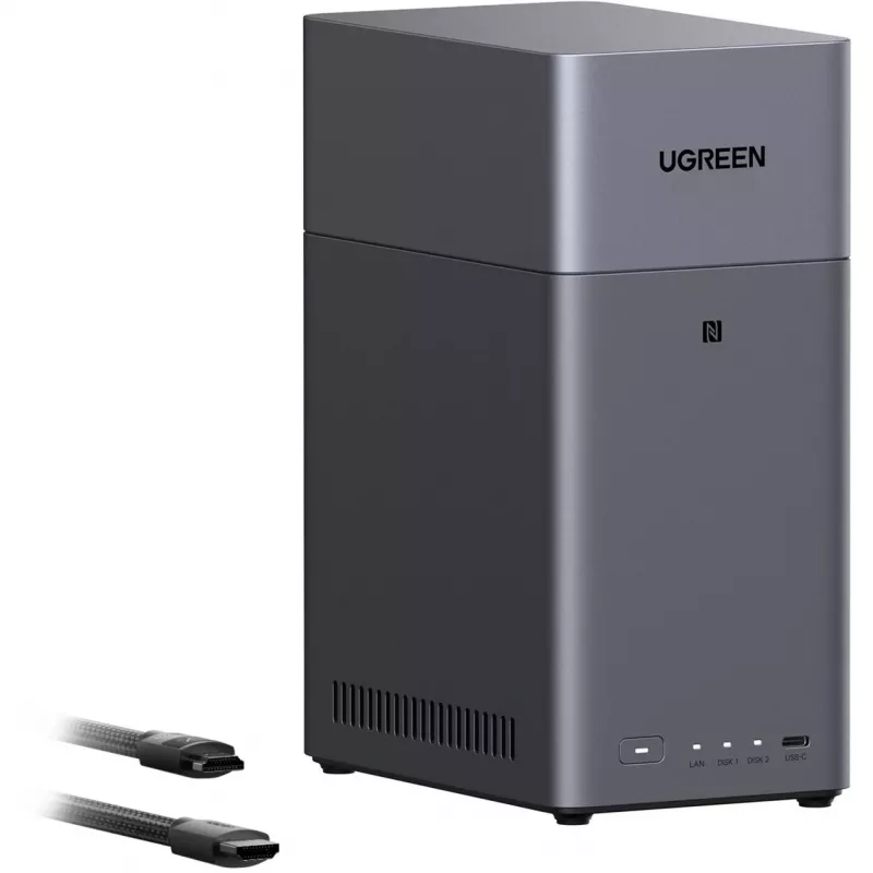 UGREEN DH2300 rinkinys su 2x Seagate IronWolf NAS 4TB CMR (juoda)