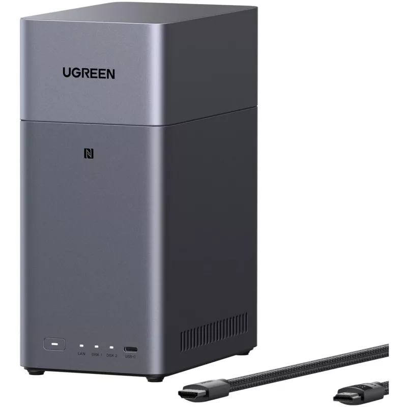 UGREEN DH2300 rinkinys su 2x Seagate IronWolf NAS 4TB CMR (juoda)