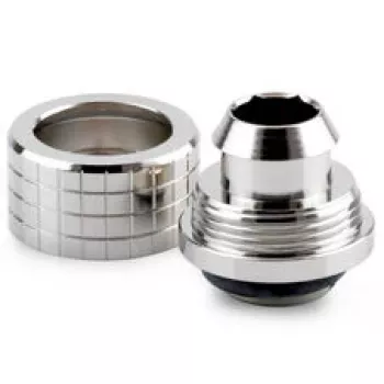 Thermal Grizzly DeltaMate kompresinis jungtukas, žalvaris - blizgus nikelis, ST13 (13mm OD, G1/4 inch)