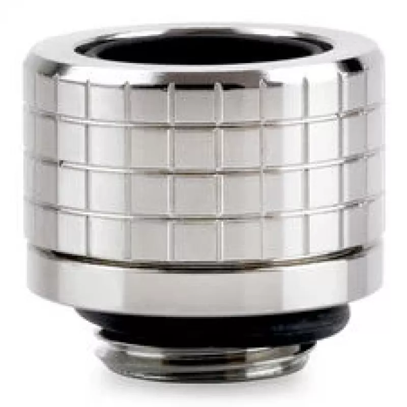 Thermal Grizzly DeltaMate suspaudimo jungtis, žalvarinė – blizgus nikelis, 14 mm kietiems vamzdeliams, G1/4 inch sriegis