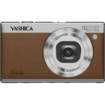 Yashica Tank Compact Brown 35 mm juostinis fotoaparatas su įmontuota blykste