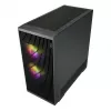 Fortron M330 grūdinto stiklo Mini Tower kompiuterio korpusas, juodas