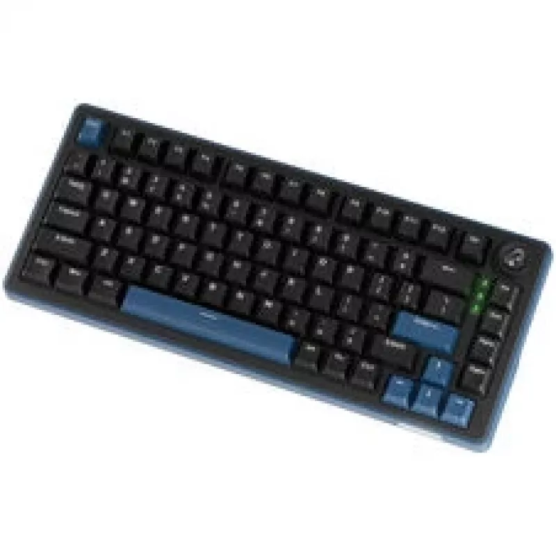 Ducky OK-M 75 žaidimų klaviatūra, 75%, Hot-Swappable, RGB, ANSI - KTT Baby Blue jungikliai