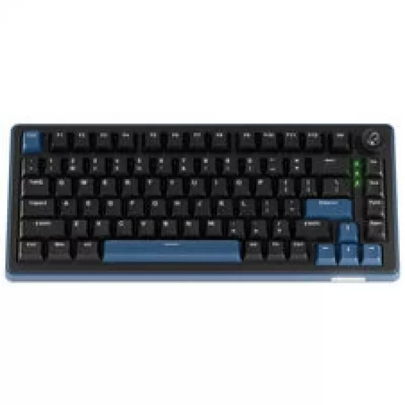 Ducky OK-M 75 žaidimų klaviatūra, 75%, Hot-Swappable, RGB, ANSI - KTT Baby Blue jungikliai