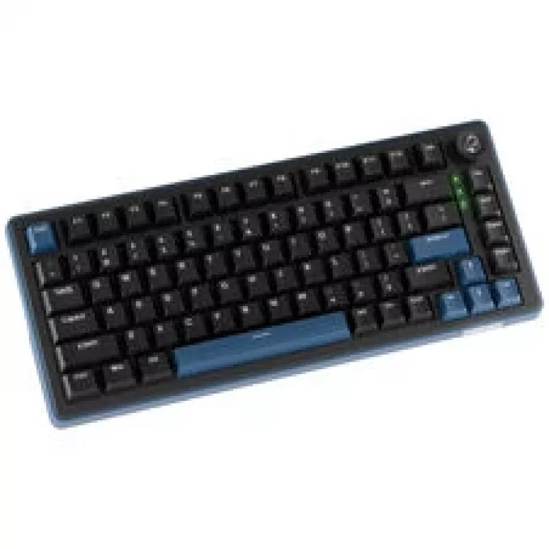 Ducky OK-M 75 žaidimų klaviatūra, 75%, Hot-Swappable, RGB, ANSI - KTT Baby Blue jungikliai